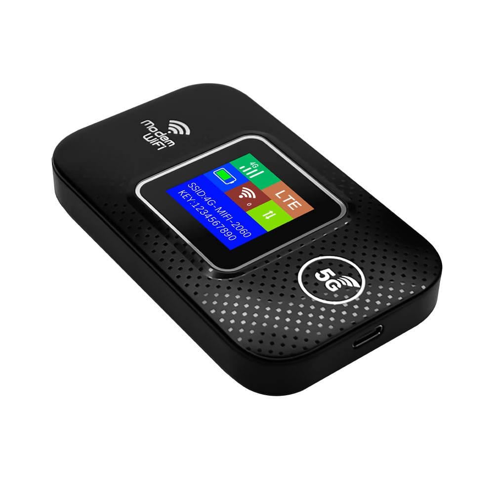 Роутер портативный 4G/5G LTE Pix-Link Mobile Router PH314-E карманный Wi-Fi модем с LED дисплеем Black (19181)