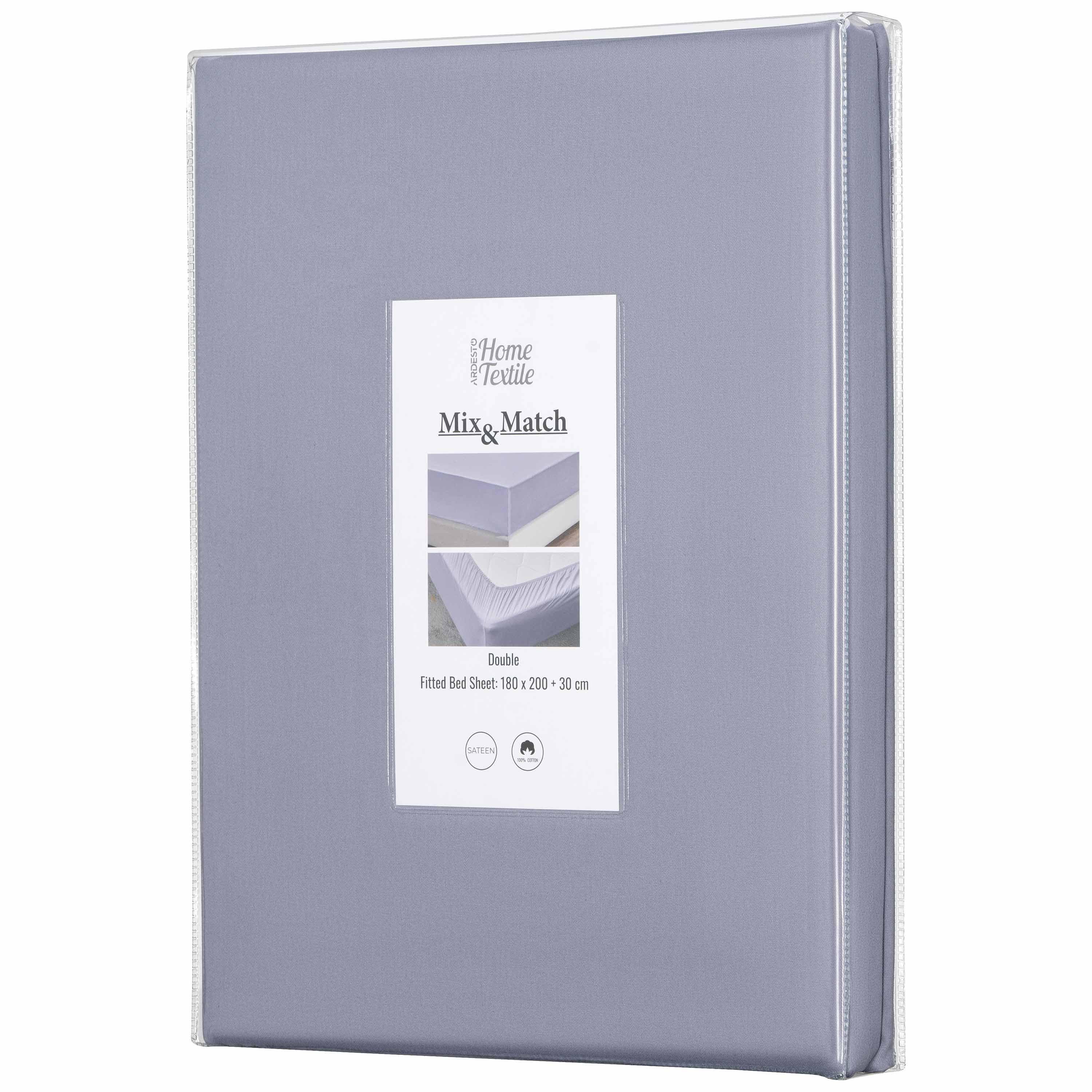 Простынь на резинке Ardesto Mix&Match 180х200/30 см Серый (ART1820FSF) - фото 1 Простынь на резинке Ardesto Mix&Match 180х200/30 см Серый (ART1820FSF) - фото 1