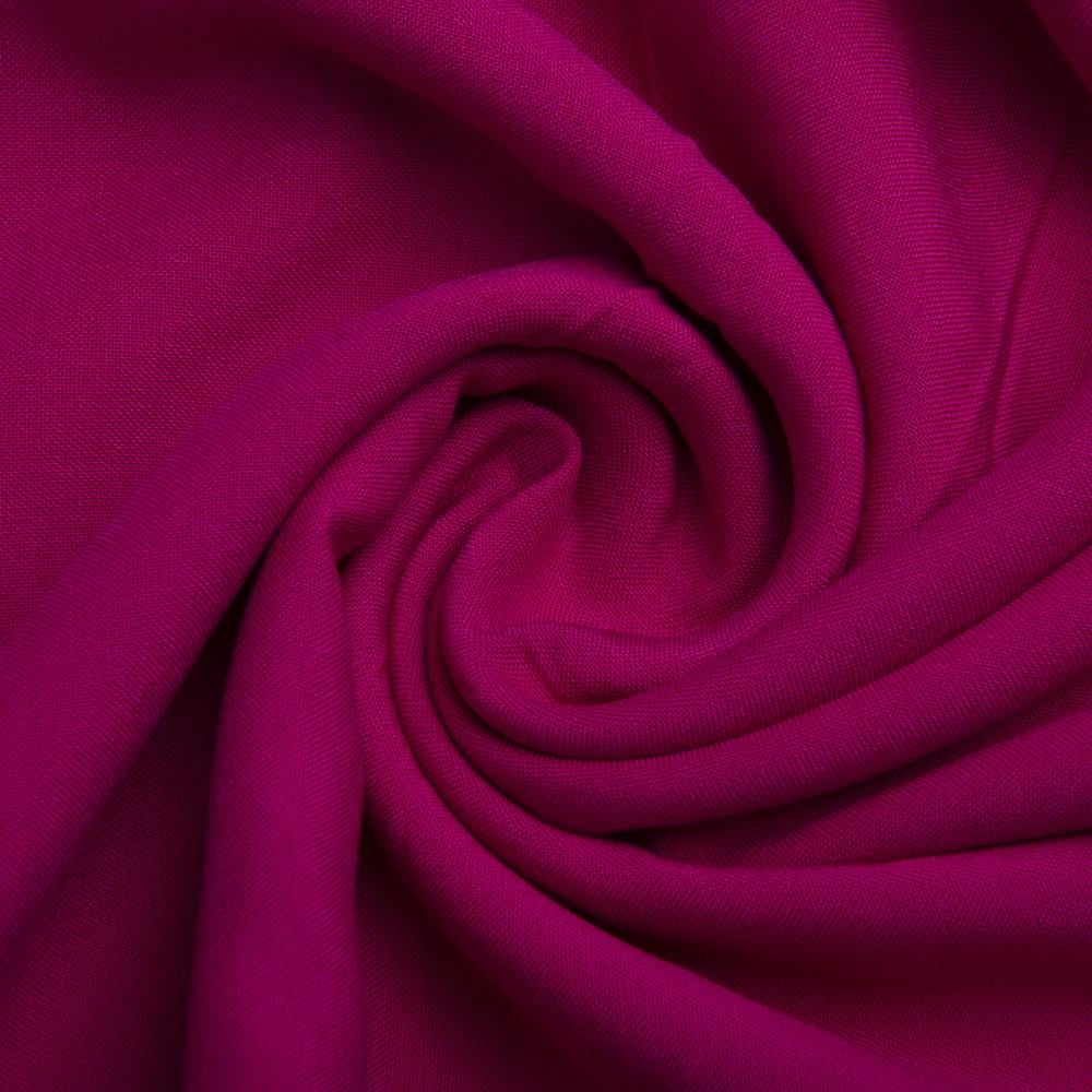 Тканина віскоза плательна штапель Дороті Малиновий (25294)