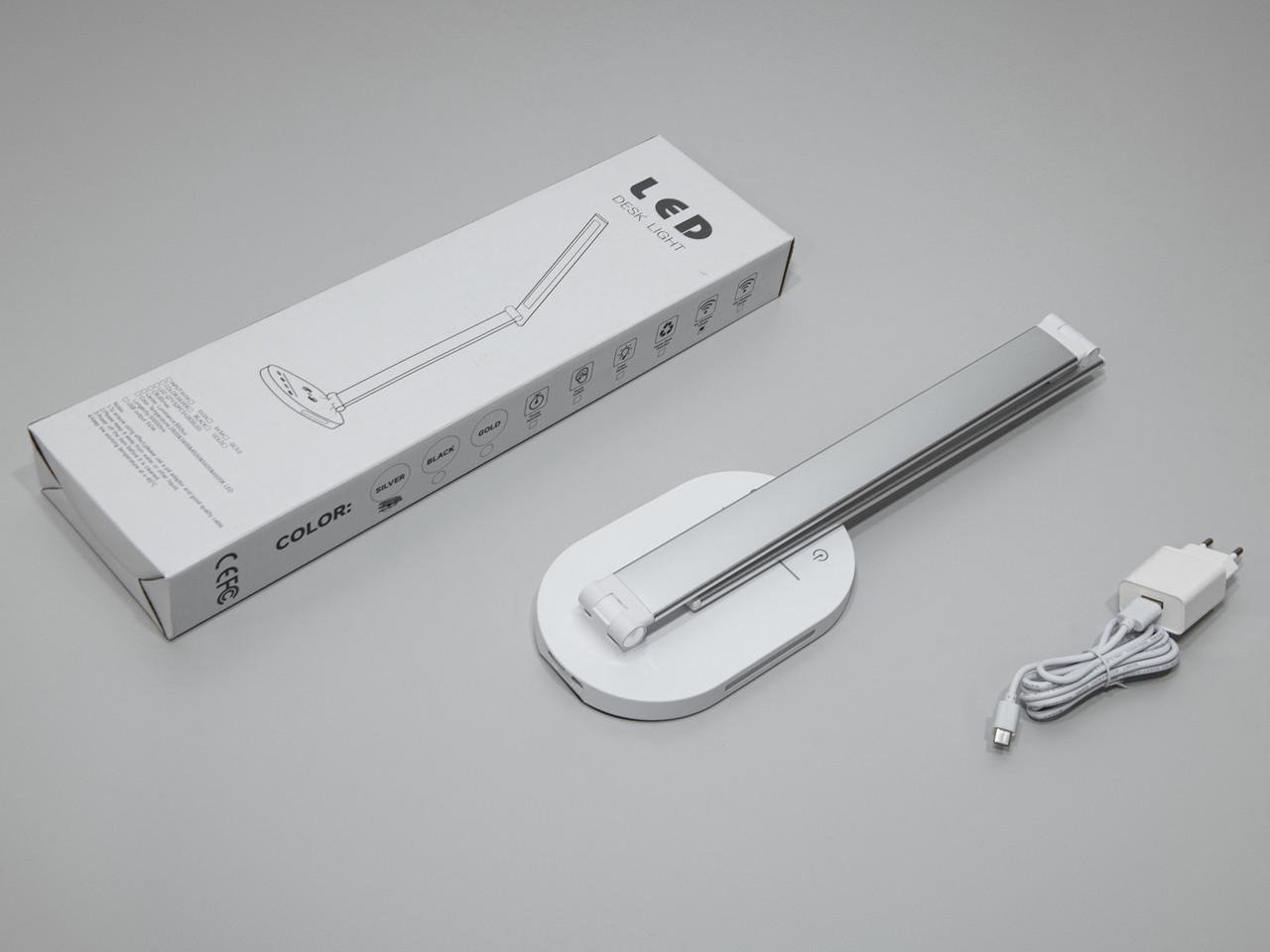 Настільна LED лампа з бездротовою зарядкою A5503SL-W-CH-LS 6W Хром матовий (2140355297) - фото 5