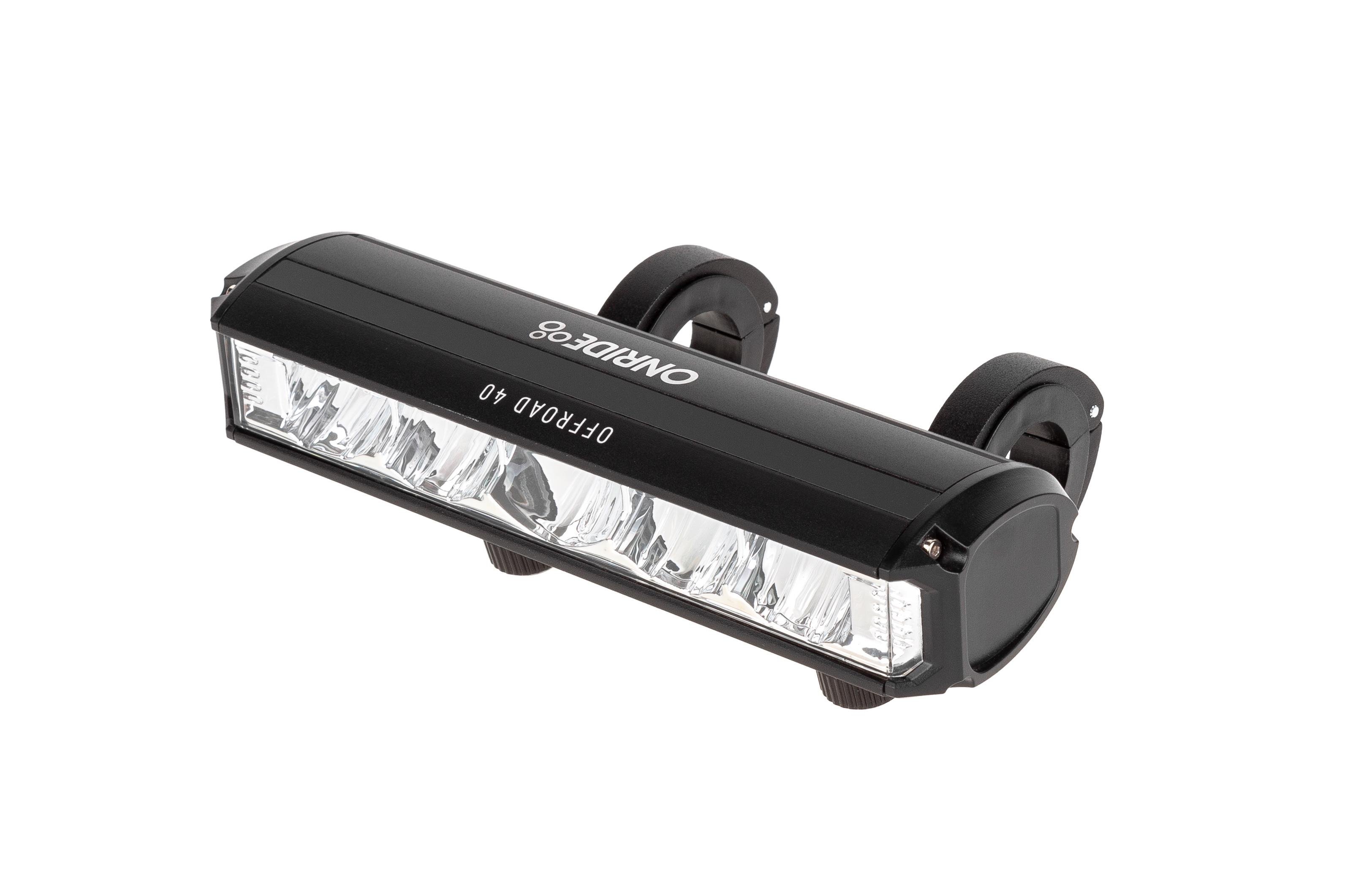 Фара велосипедна Onride Offroad 40 2600 Lm 8000 mAh Type-C алюміній Чорний