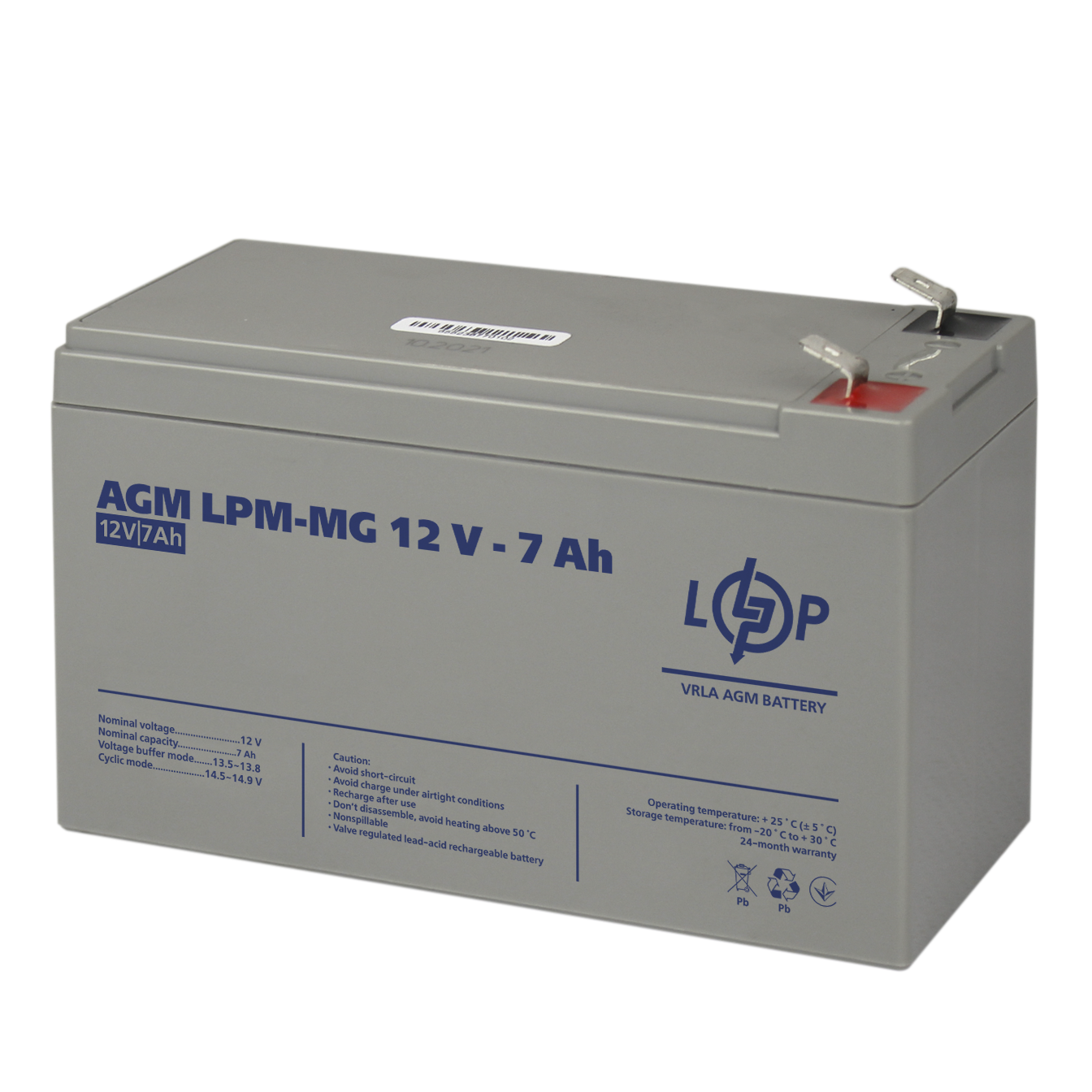 Акумулятор для ДБЖ LogicPower LPM-MG мультигелевий 12V 7 Ah (6552)