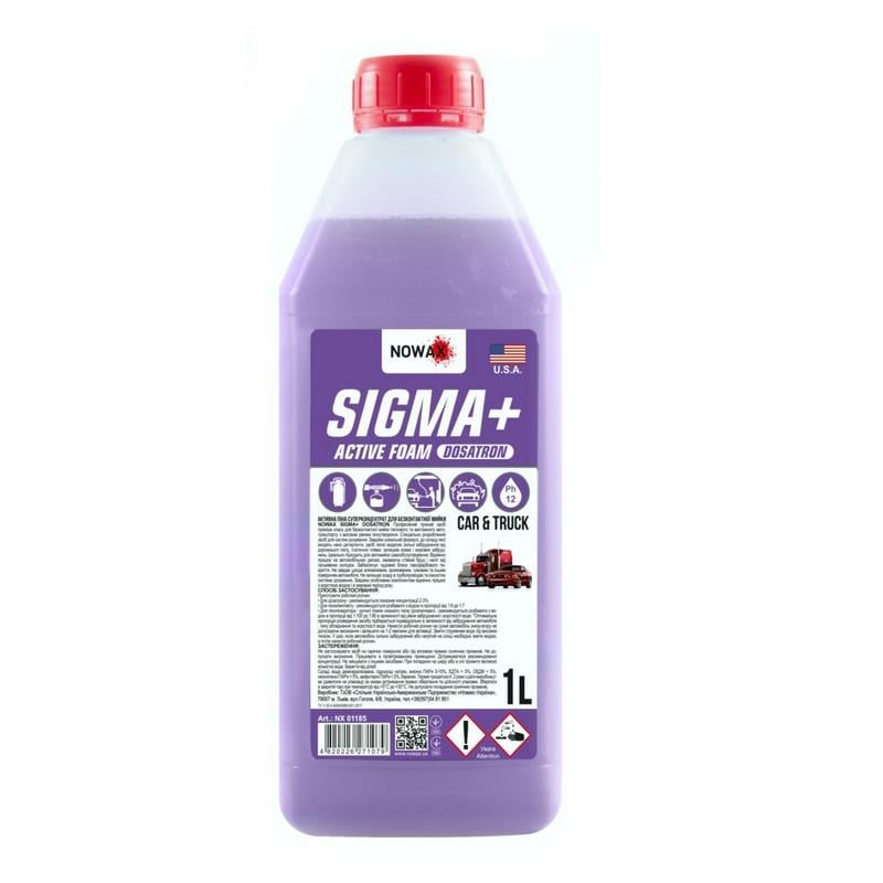 Активная пена суперконцентрат Nowax Sigma+ Active Foam Dosatron для бесконтактной мойки 1 л (NX01185)