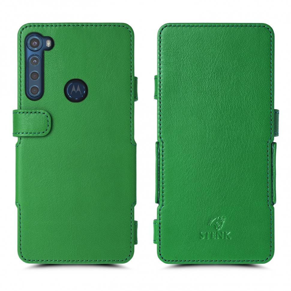 Чехол книжка Stenk Prime для Motorola One Fusion Plus Зеленый (66724)