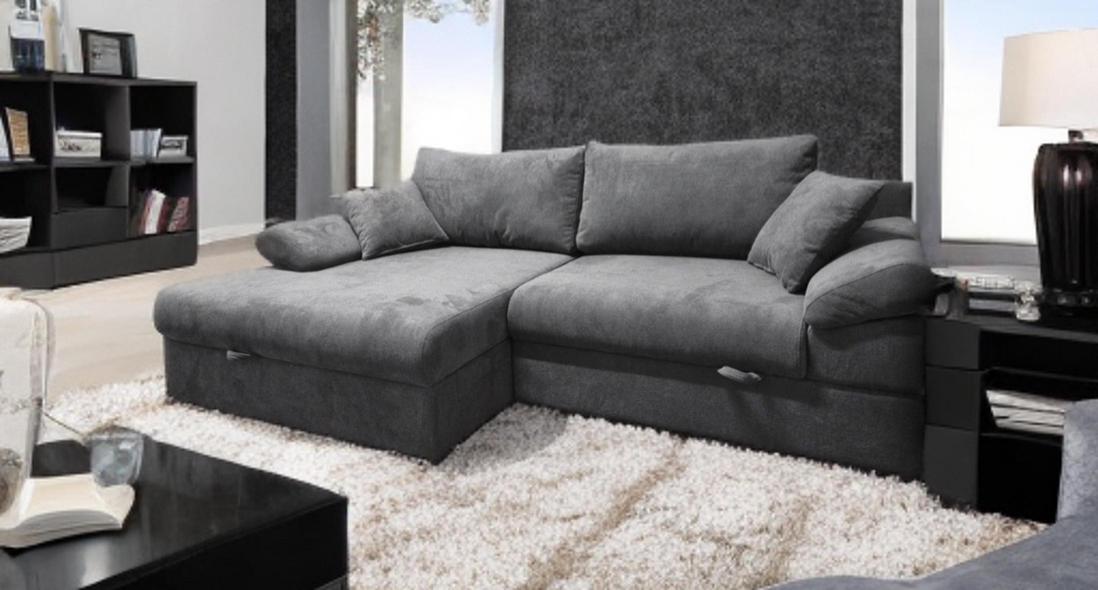 Диван кутовий лівий RidneTut Bradley Alaska 93 еврокнижка 250х150 см Сірий (434107-93) - фото 2