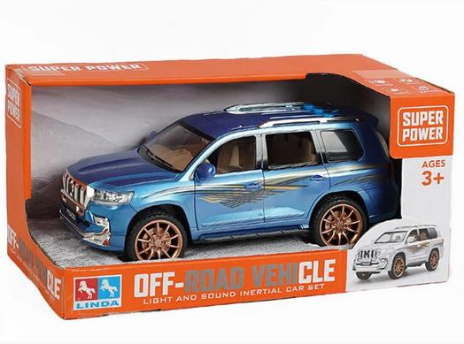 Джип 8091-1 інерційний механізм/підсвічування/звуки/гумові шини/в коробці