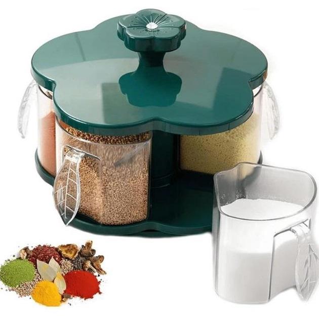 Органайзер ROUND BOX для спецій і сипучих продуктів Зелений - фото 2