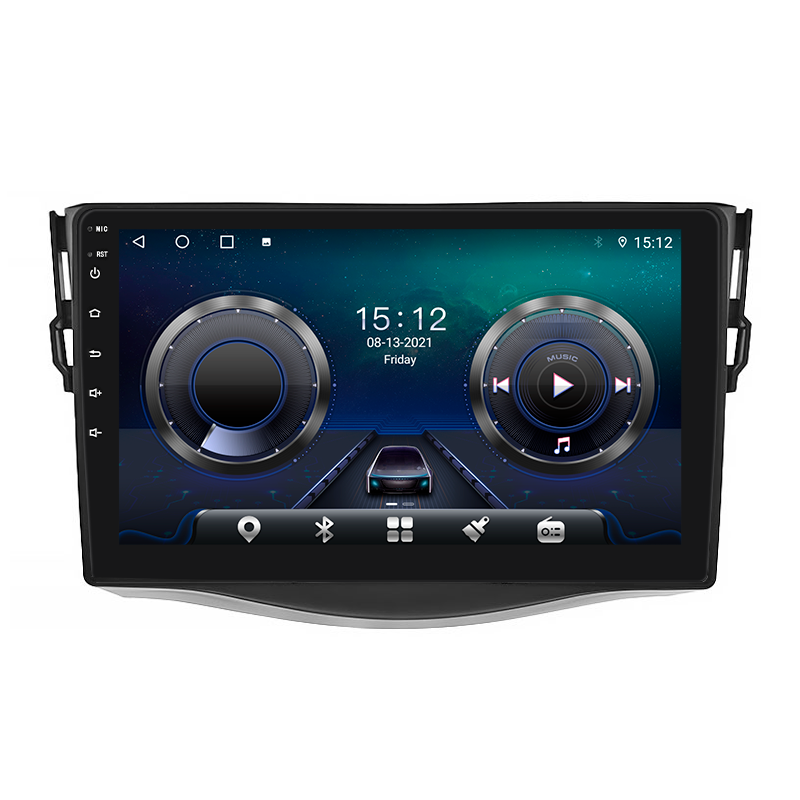 Автомагнитола штатная Lesko Top для Toyota RAV4 III XA30 рестайлинг 2010-2016 г. 4G/Wi-Fi/GPS 4/32 GB 9" (8480-33204)