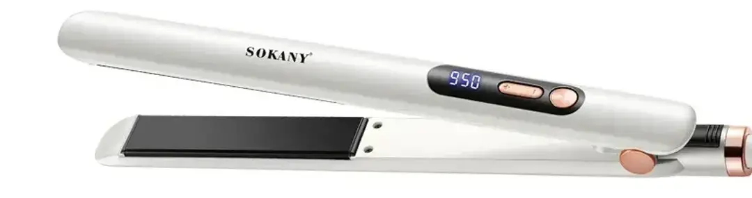 Утюг для волос Sokany SK-1928 с керамическим покрытием Белый (Sokany SK-1928)