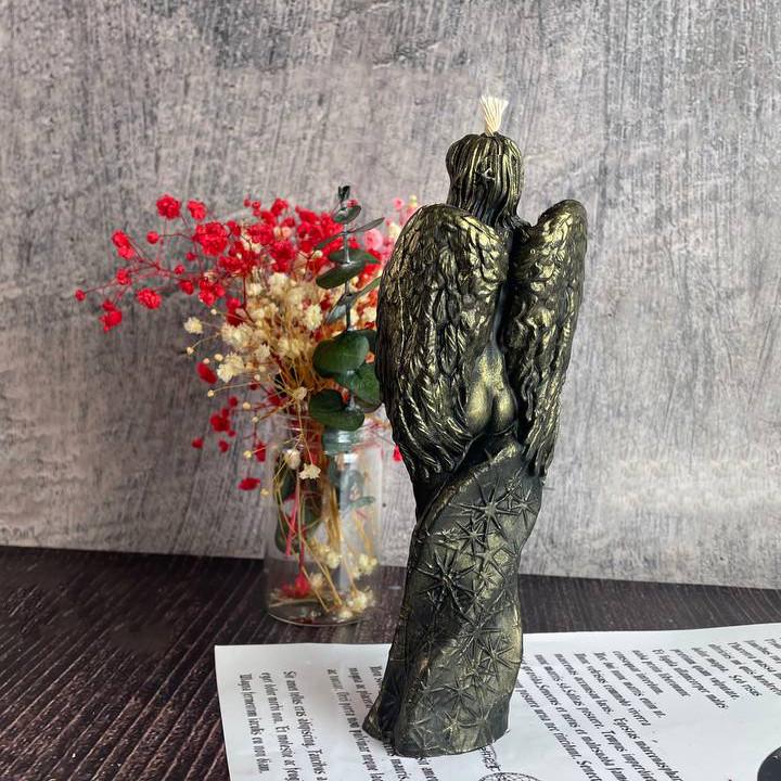 Свічка воскова Ангел з місяцем Чорний (1381) - фото 2 Свічка воскова Ангел з місяцем Чорний (1381) - фото 2