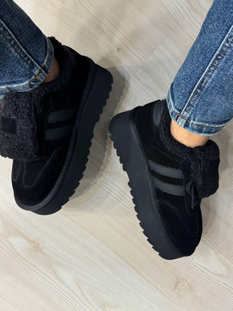 Черевики жіночі Hengji 009-1 уггі замшеві на хутрі р. 36 Чорний (5857) - фото 7 Черевики жіночі Hengji 009-1 уггі замшеві на хутрі р. 36 Чорний (5857) - фото 7