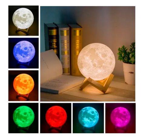 Ночник Луна Moon lamp сенсорный 6 цветов 13 см - фото 2