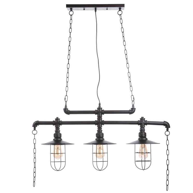 Люстра лофт підвісна труби Brille BL-354S/3 E27 BZ