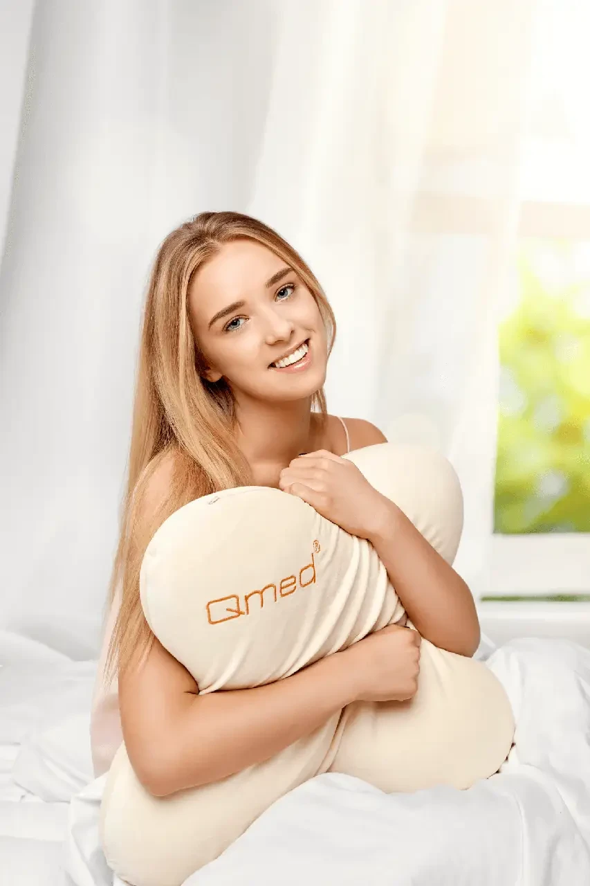 Подушка ортопедична Qmed Slim Pillow для сну на животі (2149731157) - фото 4