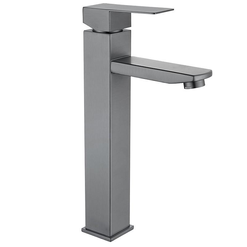 Змішувач для умивальника MIXXUS KUB-001-HIGH GRAPHITE з нержавіючої сталі SUS304 Графітовий (MI6094)