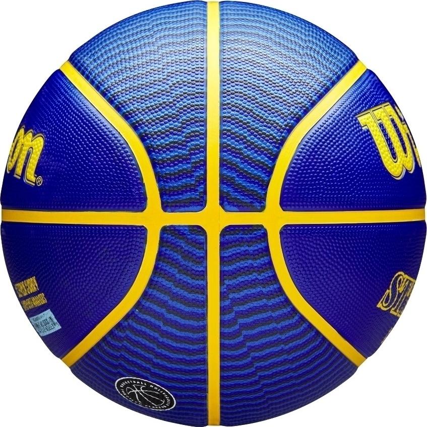 Баскетбольний м'яч Wilson NBA PLAYER ICON OUTDOOR STEPHEN CURRY р. 7 Синьо-жовтий (WZ4006101XB7) - фото 6 Баскетбольний м'яч Wilson NBA PLAYER ICON OUTDOOR STEPHEN CURRY р. 7 Синьо-жовтий (WZ4006101XB7) - фото 6