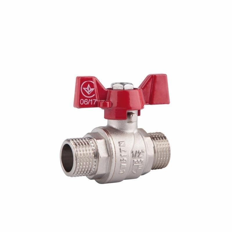Кран шаровой SD Forte ЗР для воды бабочка 1/2" (SF606W15)