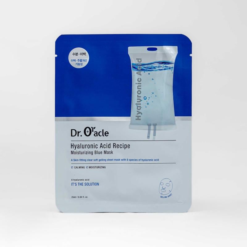 Маска для обличчя тканинна інтенсивно зволожуюча Dr. Oracle Hyaluronic Acid Recipe Moisrurizing Blue Mask 1ea (731835)