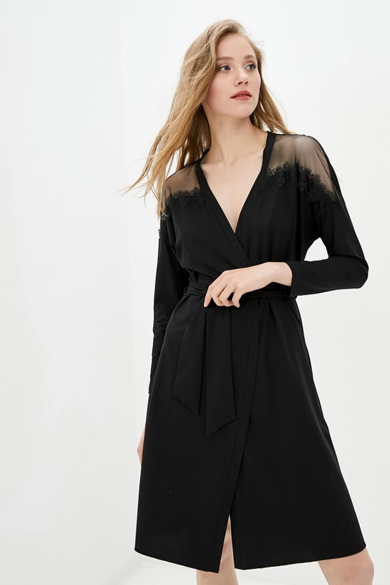 Халат Ora р. 42 S Черный (75015)