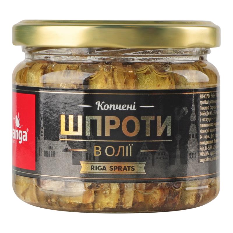 Шпроты BANGA копченые в масле 250 г