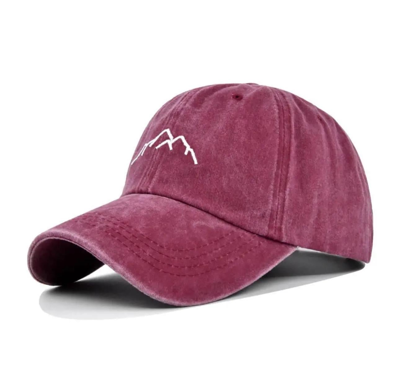 Бейсболка с вышивкой Mountain унисекс Красный (01188135658)