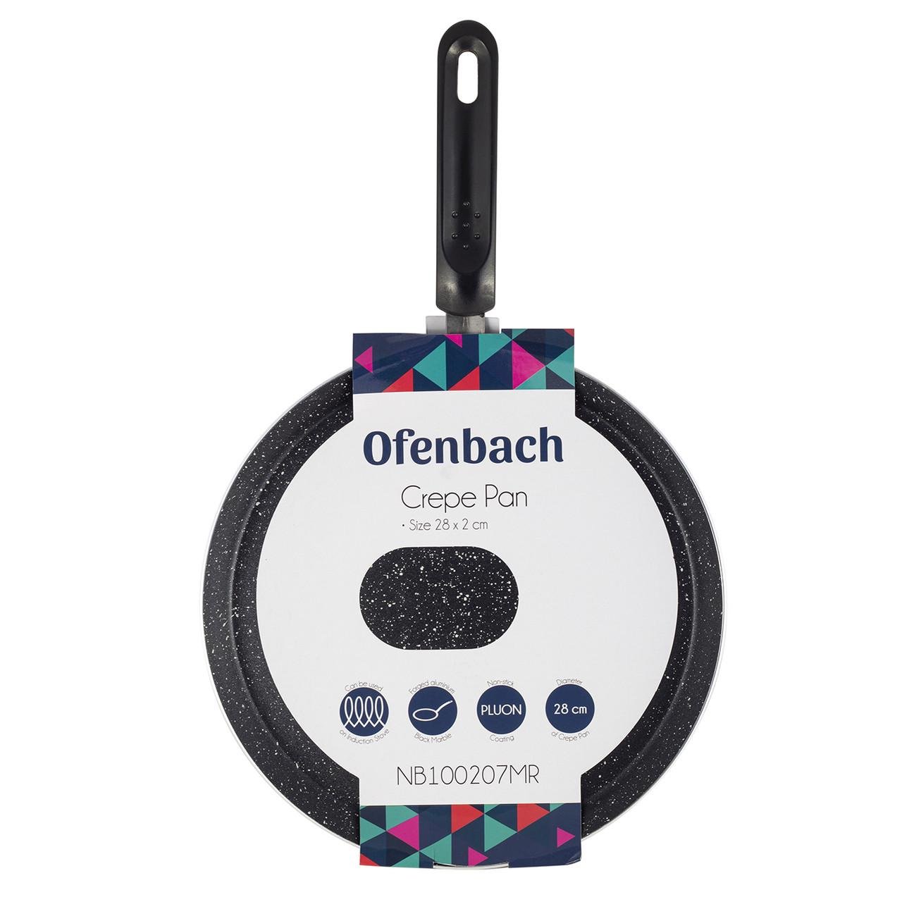 Сковорода блинная Ofenbach 28 см с мраморным покрытием  для индукции и газа (KM-10(1)0207MR)