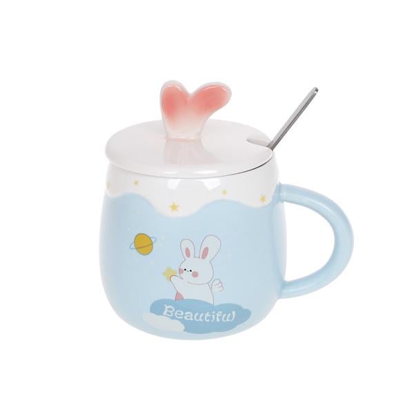 Кружка-заварочник фарфоровая BonaDi Funny Rabbits 430 мл Голубой (927-225) Кружка-заварочник фарфоровая BonaDi Funny Rabbits 430 мл Голубой (927-225)