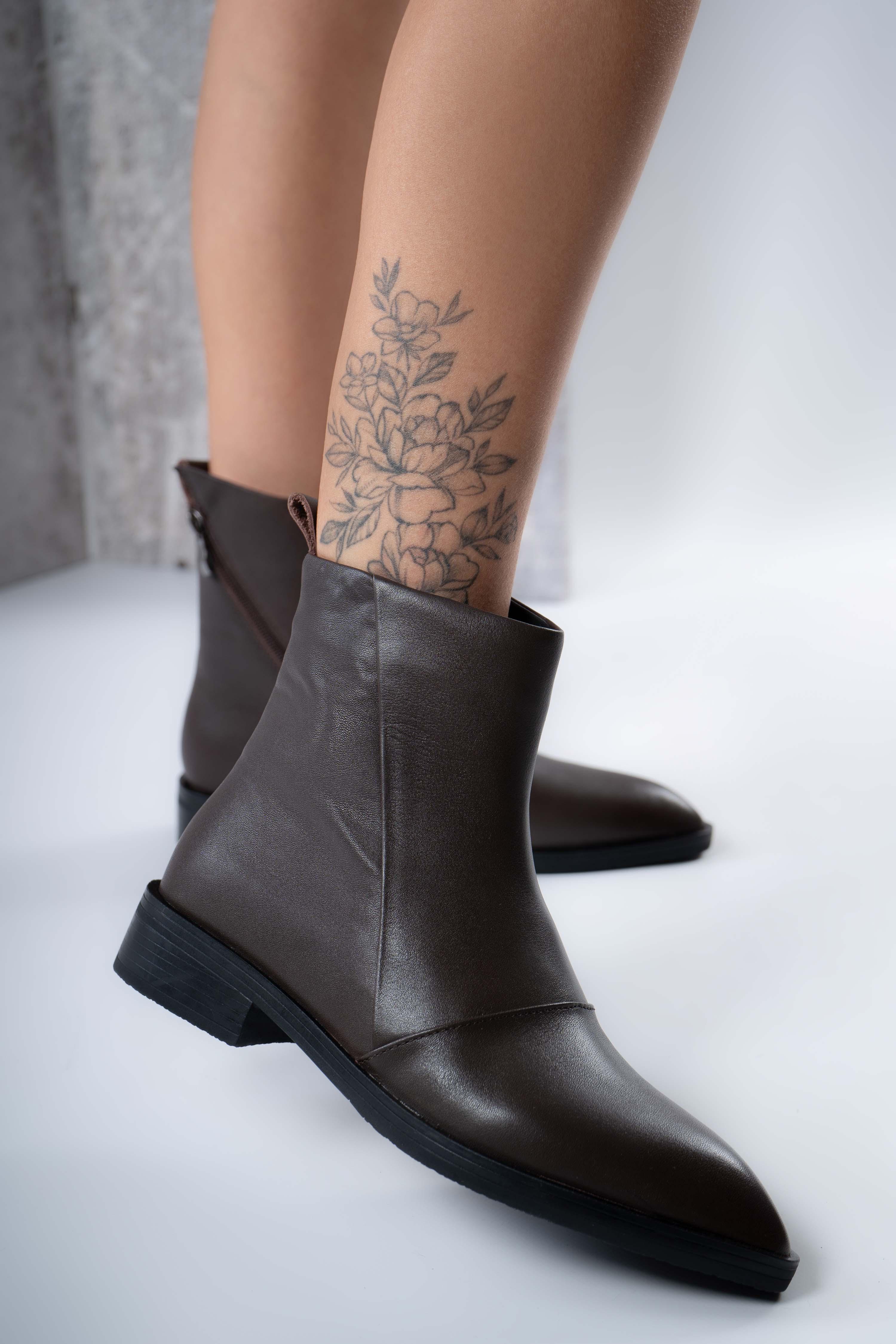 Ботинки женские Where Uweare JA312-M497-P1240 натуральная кожа р. 36 Коричневый (346763_36)