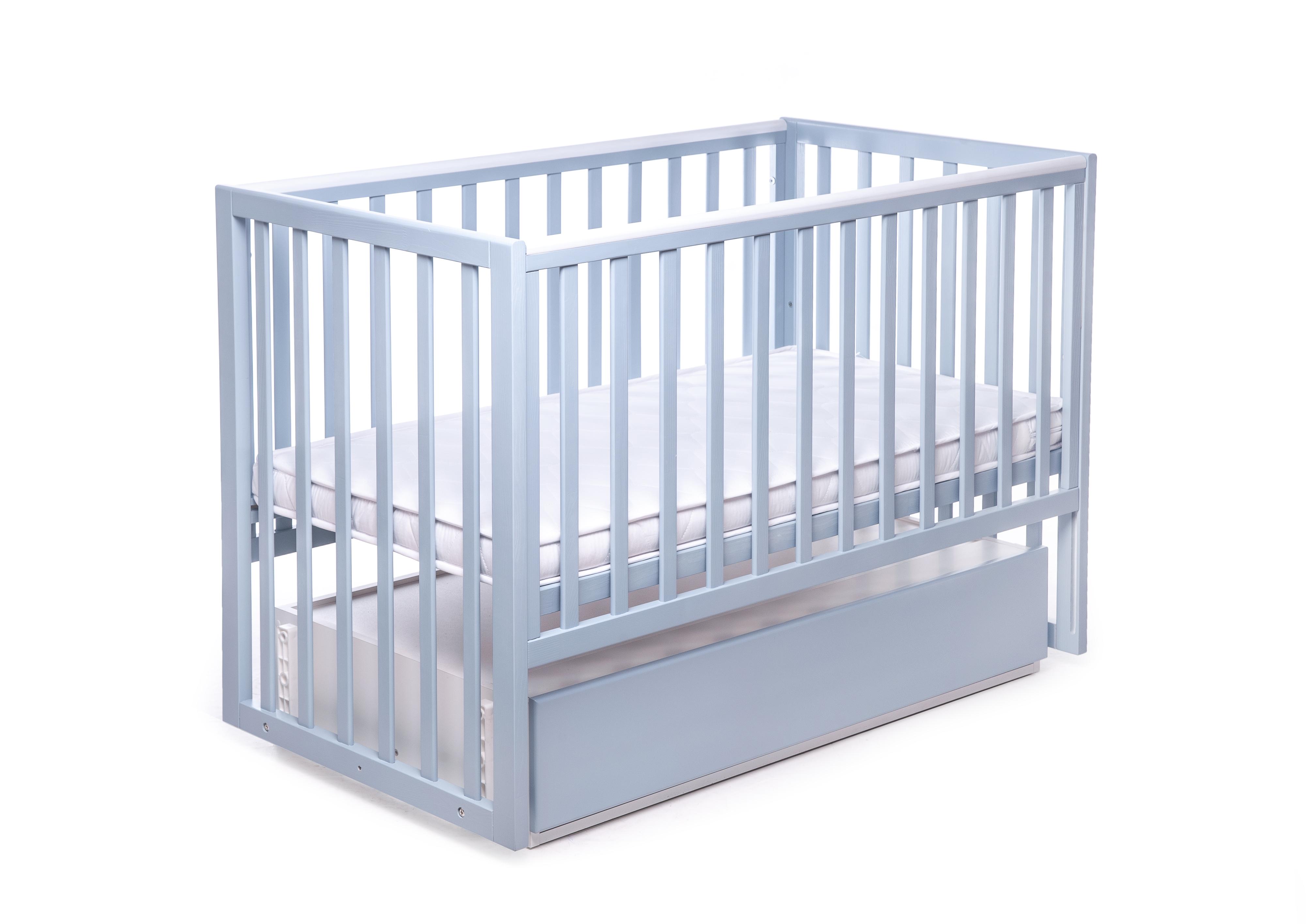 Дитяче ліжечко Перлинка ПЛЮС з ящиком (DS740-1)