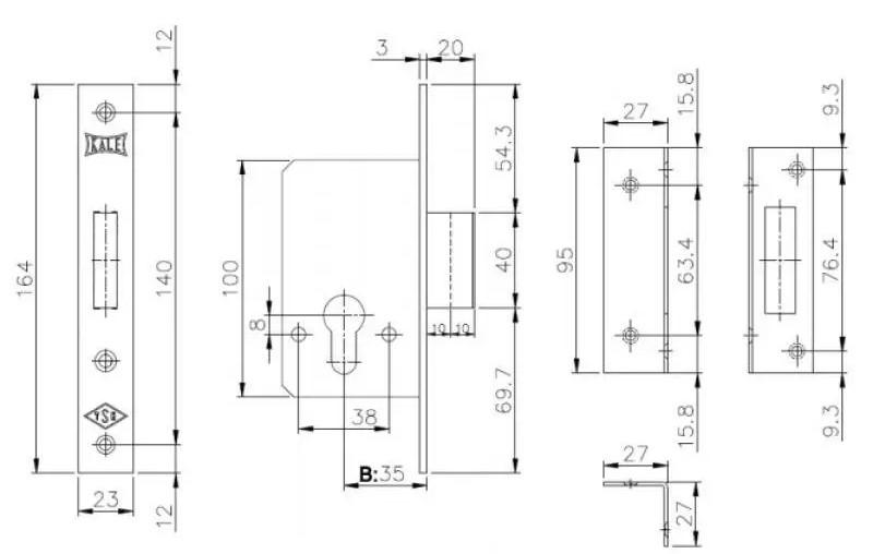 Замок 157 бексет пленка с покрытием латунь 35 мм (1-30120) - фото 2 Замок 157 бексет пленка с покрытием латунь 35 мм (1-30120) - фото 2