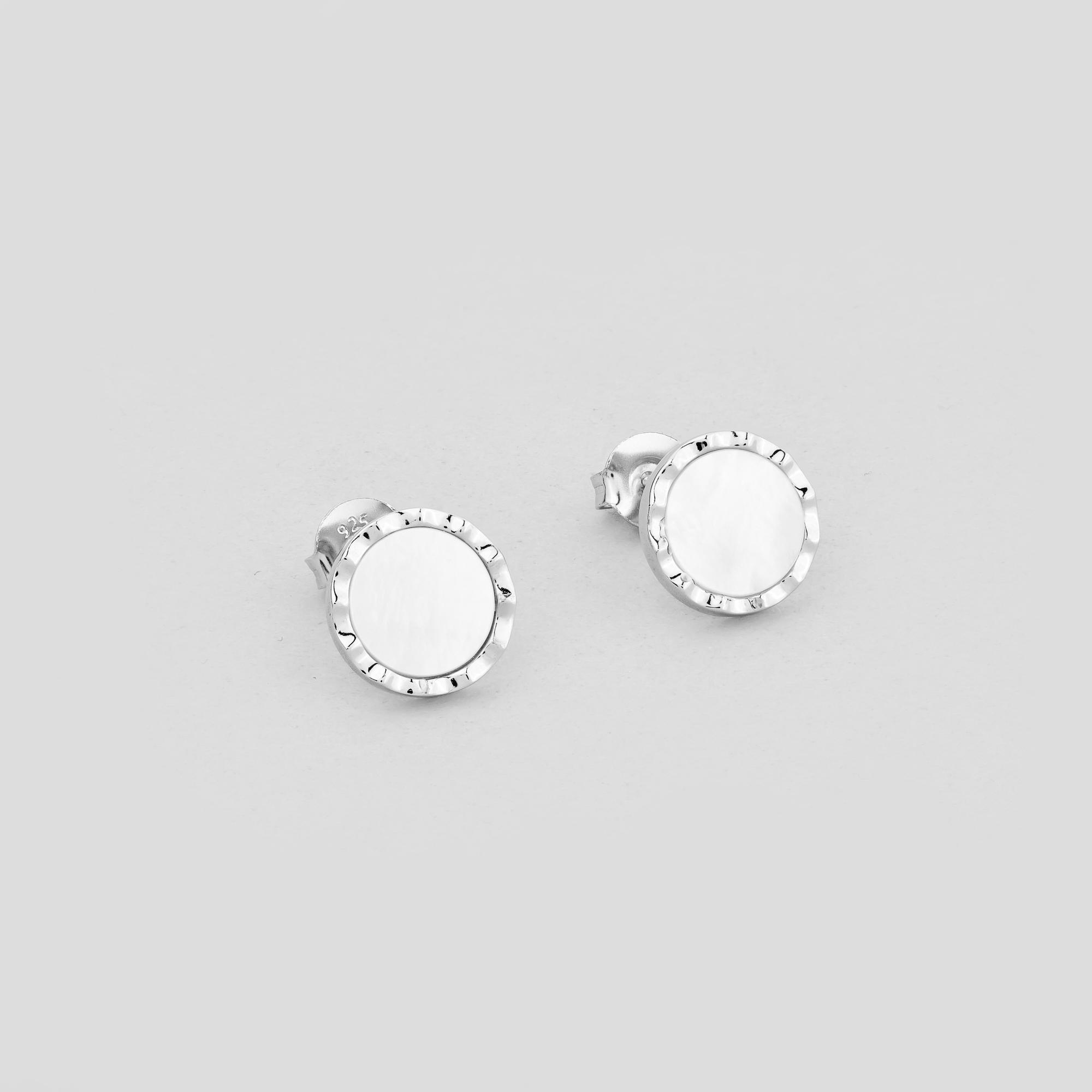 Серебряные серьги Minimal Взгляд русалки (16490)