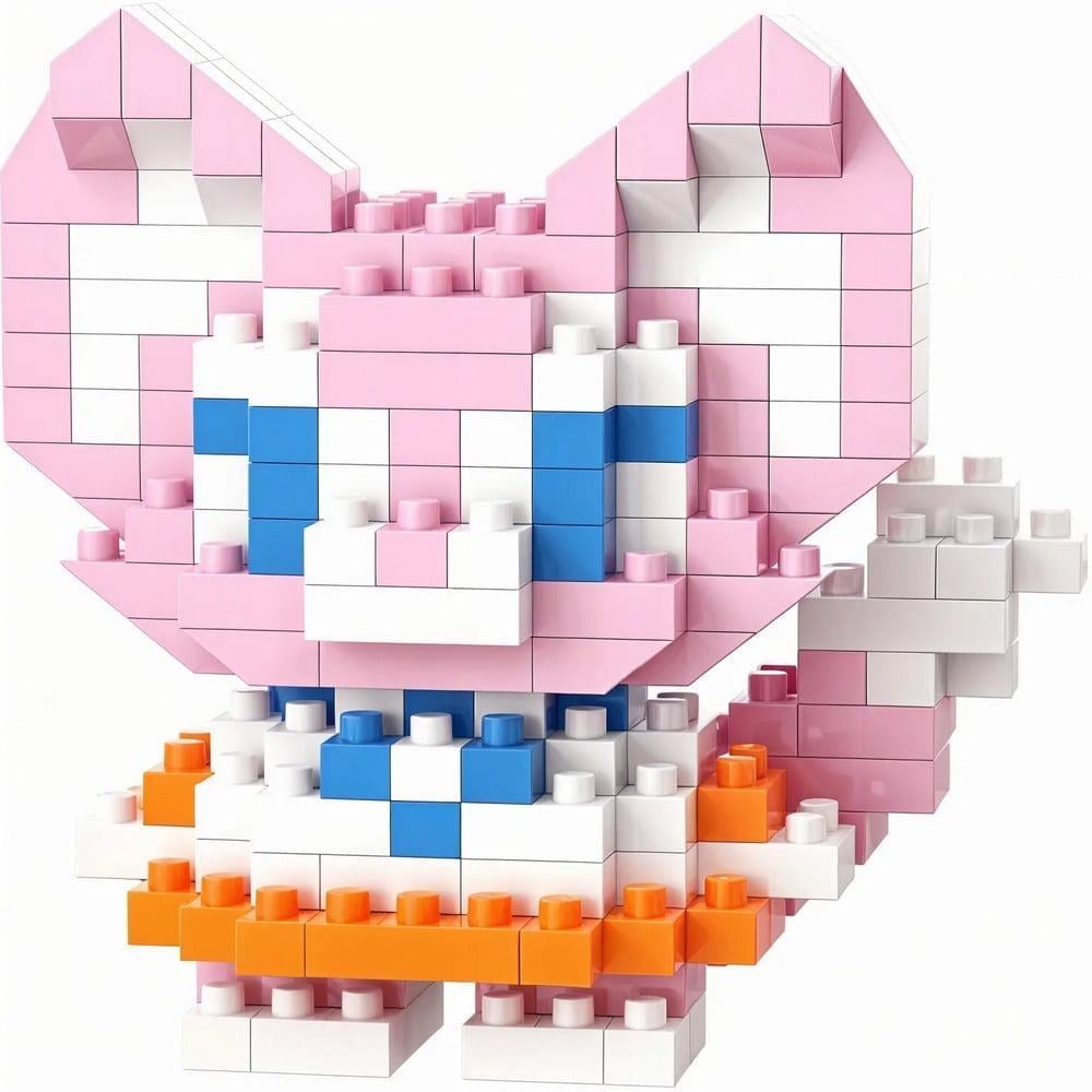 Конструктор 3D Mini Bricks SHLab BB-24 Kitty 6 см Pink (39064)