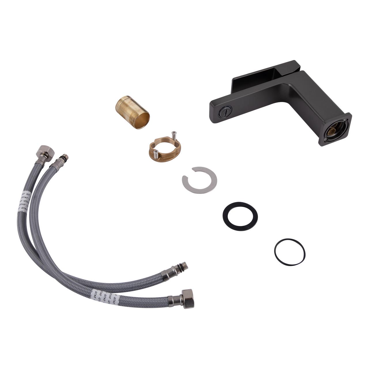 Змішувач для раковини Qtap Gemini QTGEM270GMB45676 Gunmetal PVD Black (2553560808) - фото 4