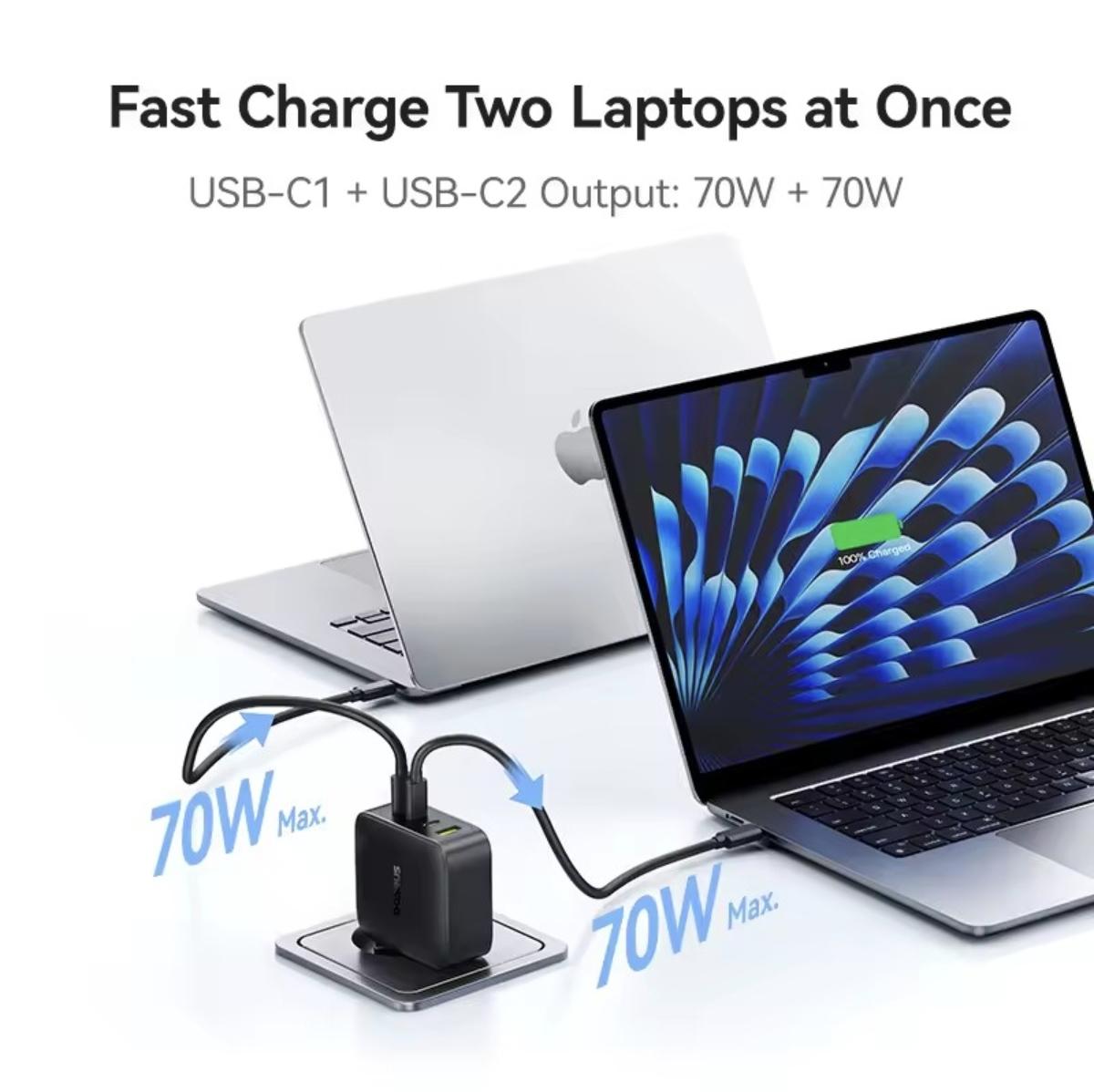 Зарядное устройство BASEUS EnerFill FH11 140w 3 Type-c х 1 USB (30633245) - фото 3 Зарядное устройство BASEUS EnerFill FH11 140w 3 Type-c х 1 USB (30633245) - фото 3