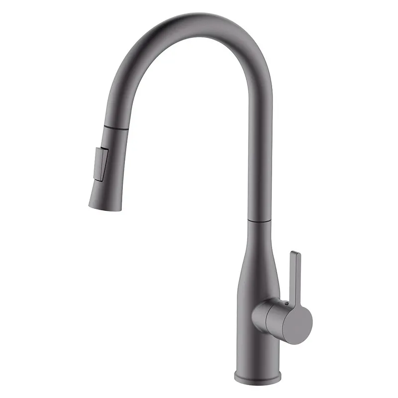 Змішувач для кухні з висувним виливом MIXXUS Premium SUMMER 014 Graphite (MI8282) Змішувач для кухні з висувним виливом MIXXUS Premium SUMMER 014 Graphite (MI8282)