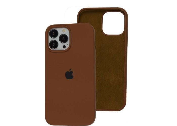 Оригінальний силіконовий чохол на Apple Iphone 12 Pro Max Brown