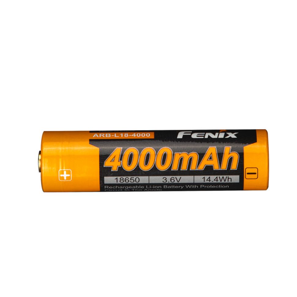 Аккумулятор Fenix 18650 ARB-L18 4000 mAh 3,6V Li-ion Черно-желтый - фото 3 Аккумулятор Fenix 18650 ARB-L18 4000 mAh 3,6V Li-ion Черно-желтый - фото 3