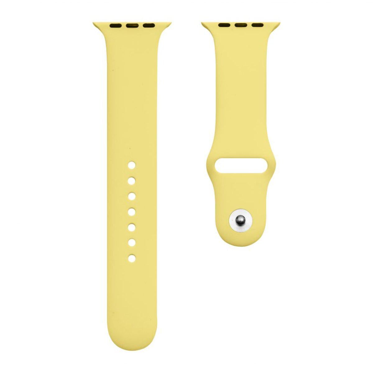 Ремінець Silicone Classic для годинника Apple Watch 42/44/45/49 мм 4 Yellow