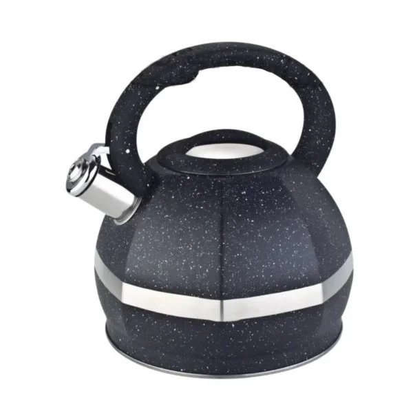 Чайник зі свистком для індукційної плити Edenberg EB-2475 з нержавіючої сталі 3 л Чорний (2530556649) - фото 2 Чайник зі свистком для індукційної плити Edenberg EB-2475 з нержавіючої сталі 3 л Чорний (2530556649) - фото 2