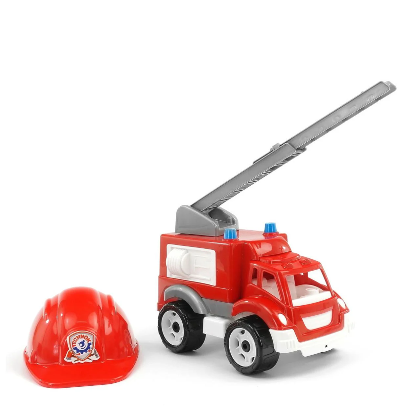 Машинка і каска Technok Toys Малюк-пожежник в сітці