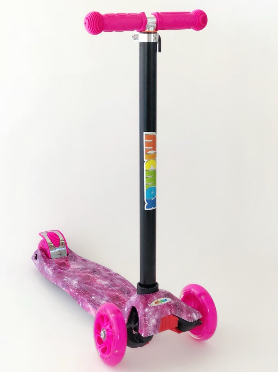 Самокат детский MicMax Scooter Pro 030 с подсветкой колес Розовый (030-pink)