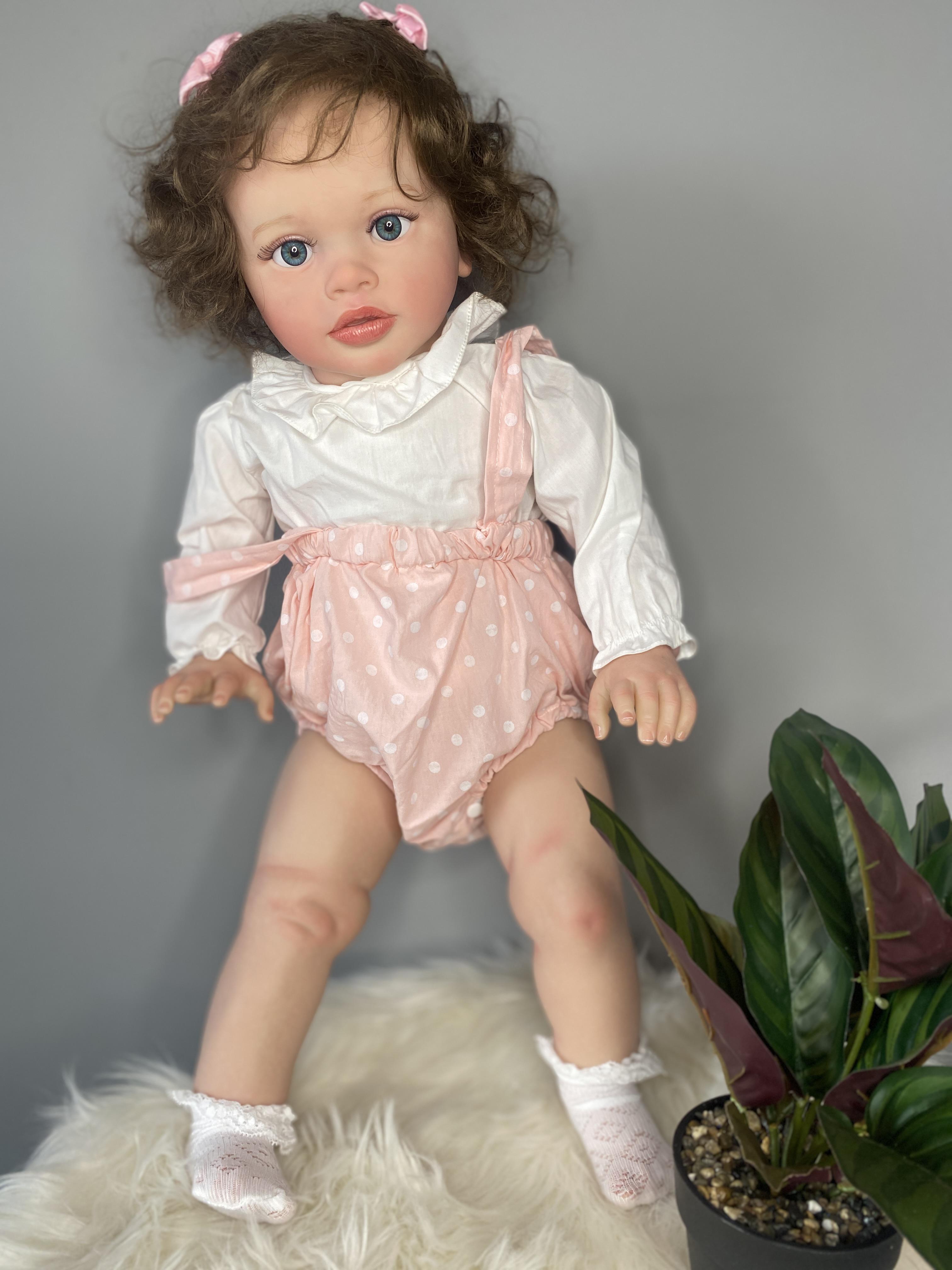 Кукла силиконовая коллекционная виниловая Reborn Девочка Тиффани 65 см
