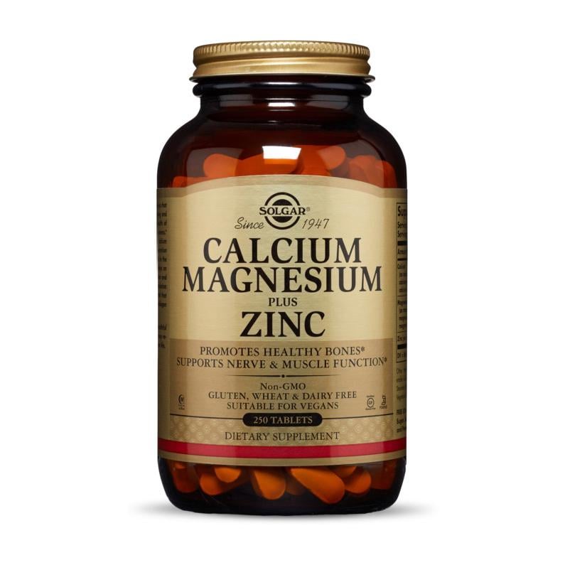 Кальций цинк и магний Solgar Calcium Magnesium plus Zinc 250 табл.