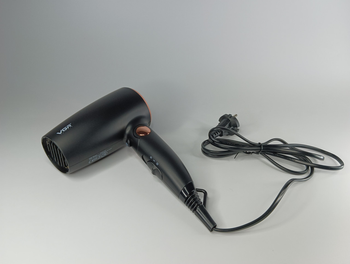 Фен дорожній для волосся VGR V-439 складана ручка 1600 Вт 110–240 В (ML-05151) - фото 3 Фен дорожній для волосся VGR V-439 складана ручка 1600 Вт 110–240 В (ML-05151) - фото 3