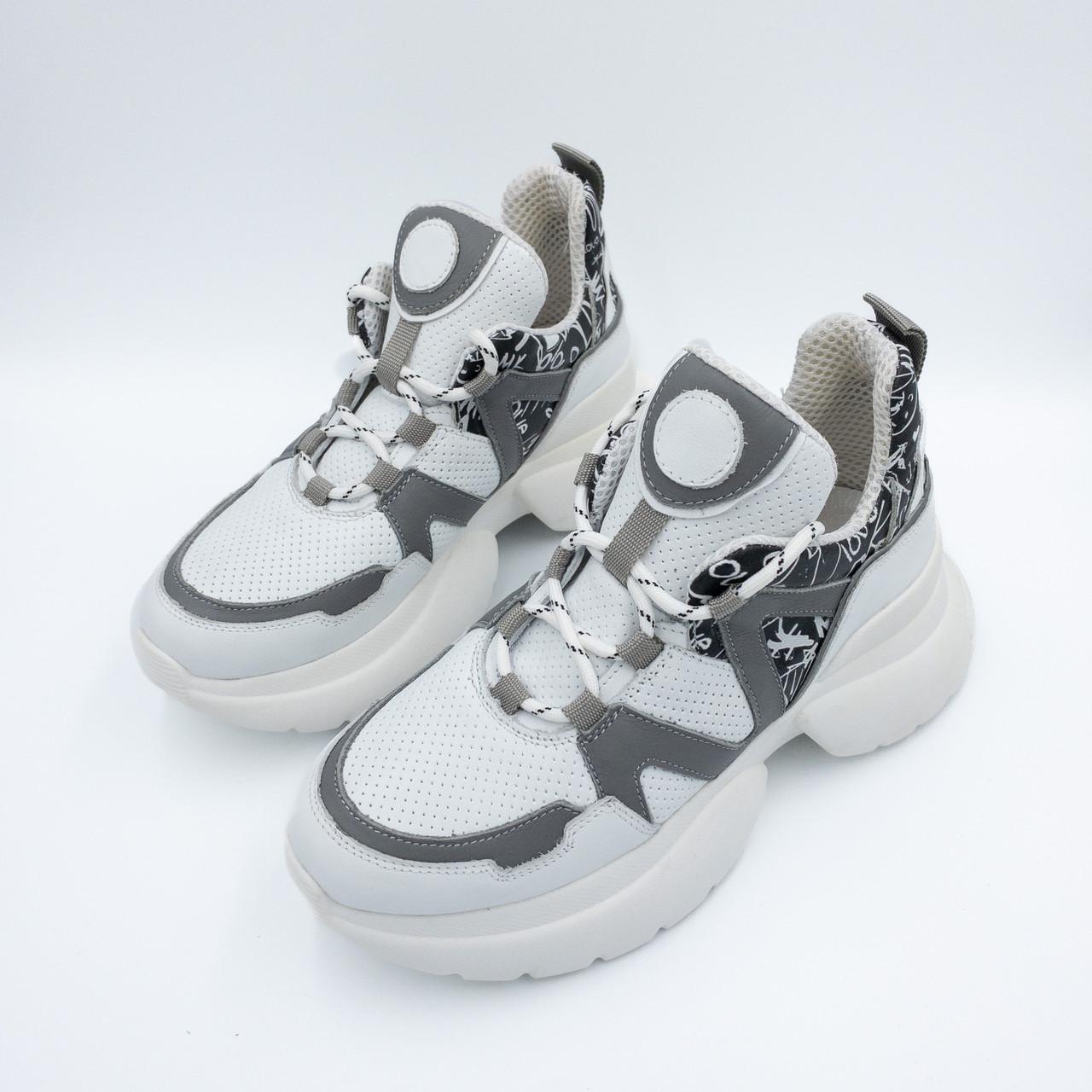 Кроссовки женские Bistfor кожа р. 38 Белый