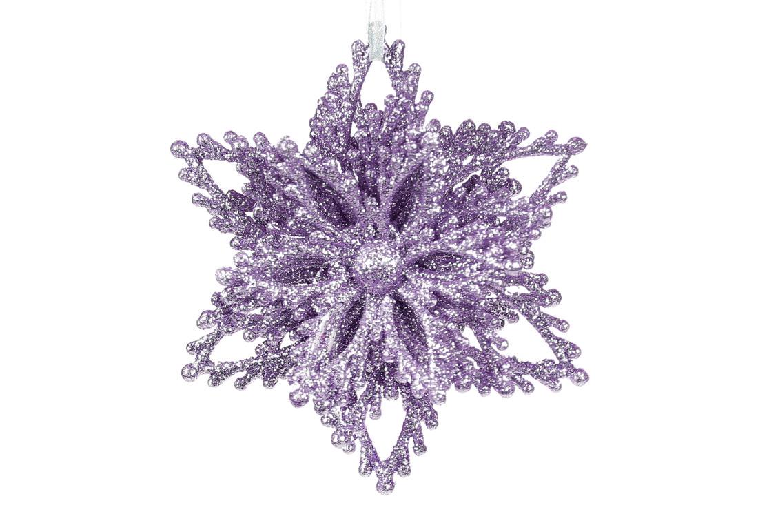 Новогодняя подвеска BonaDi Снежинка 9,5 см (788-955)