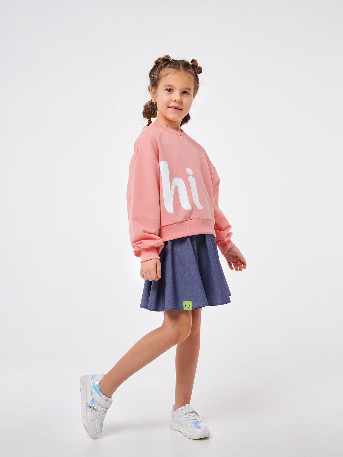 Юбка Smil 134 см Джинсовый (120343)