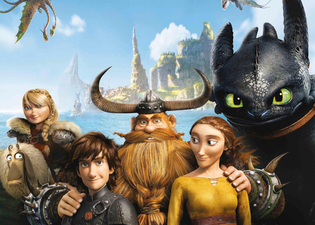 Картина GeekLand How to train your dragon постер к мультфильму (HD.09.004)