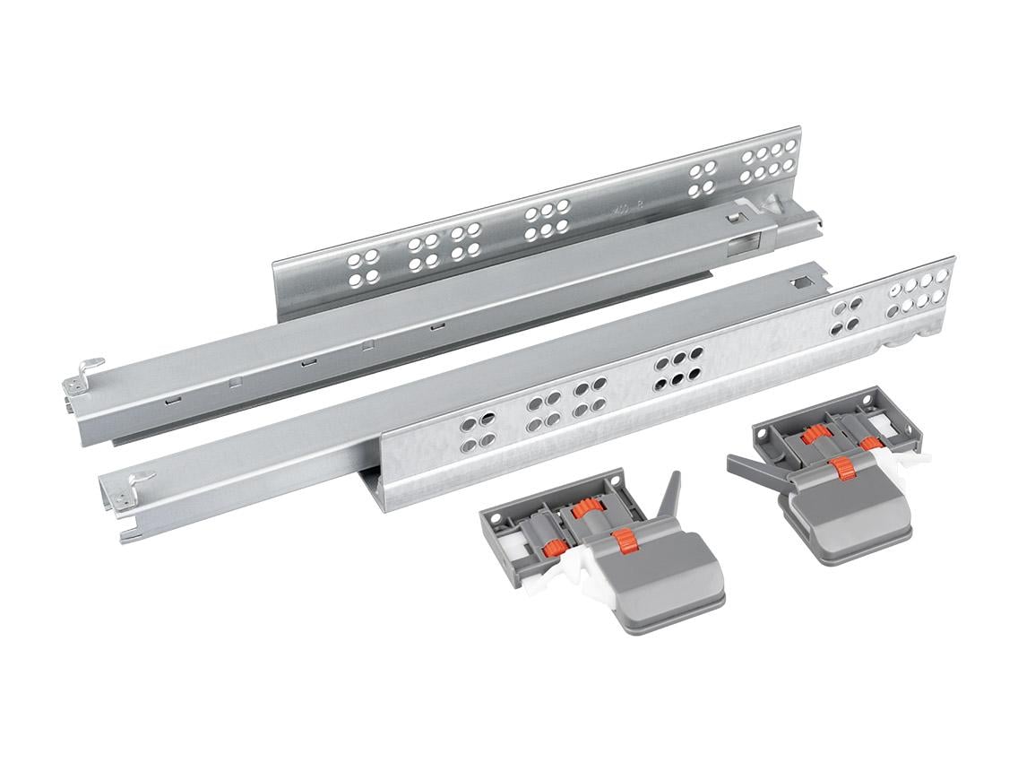 Направляющая скрытого монтажа полного выдвижения c доводчиком Giff Prime S2.0 Clip 3D 16-19 мм 350 мм (24957212) Направляющая скрытого монтажа полного выдвижения c доводчиком Giff Prime S2.0 Clip 3D 16-19 мм 350 мм (24957212)