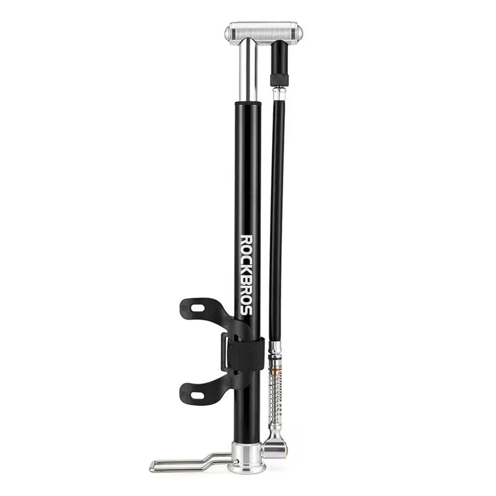 Насос велосипедный с манометром ROCKBROS JG-004A 160 PSI 11,03 BAR Черный (RB-JG-004A-6637)
